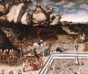 CRANACH, Lucas the Elder The Fountain of Youth (detail) dfg USA oil painting artist